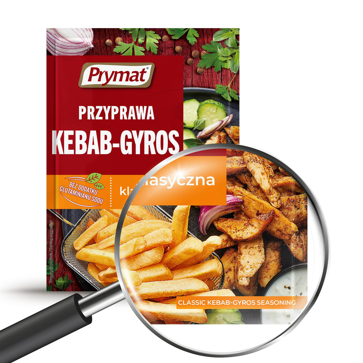 Prymat Kebab-Gyros Meat Seasoning - 25 x 30g Sachets | Blend of Dried Herbs & Spices 4