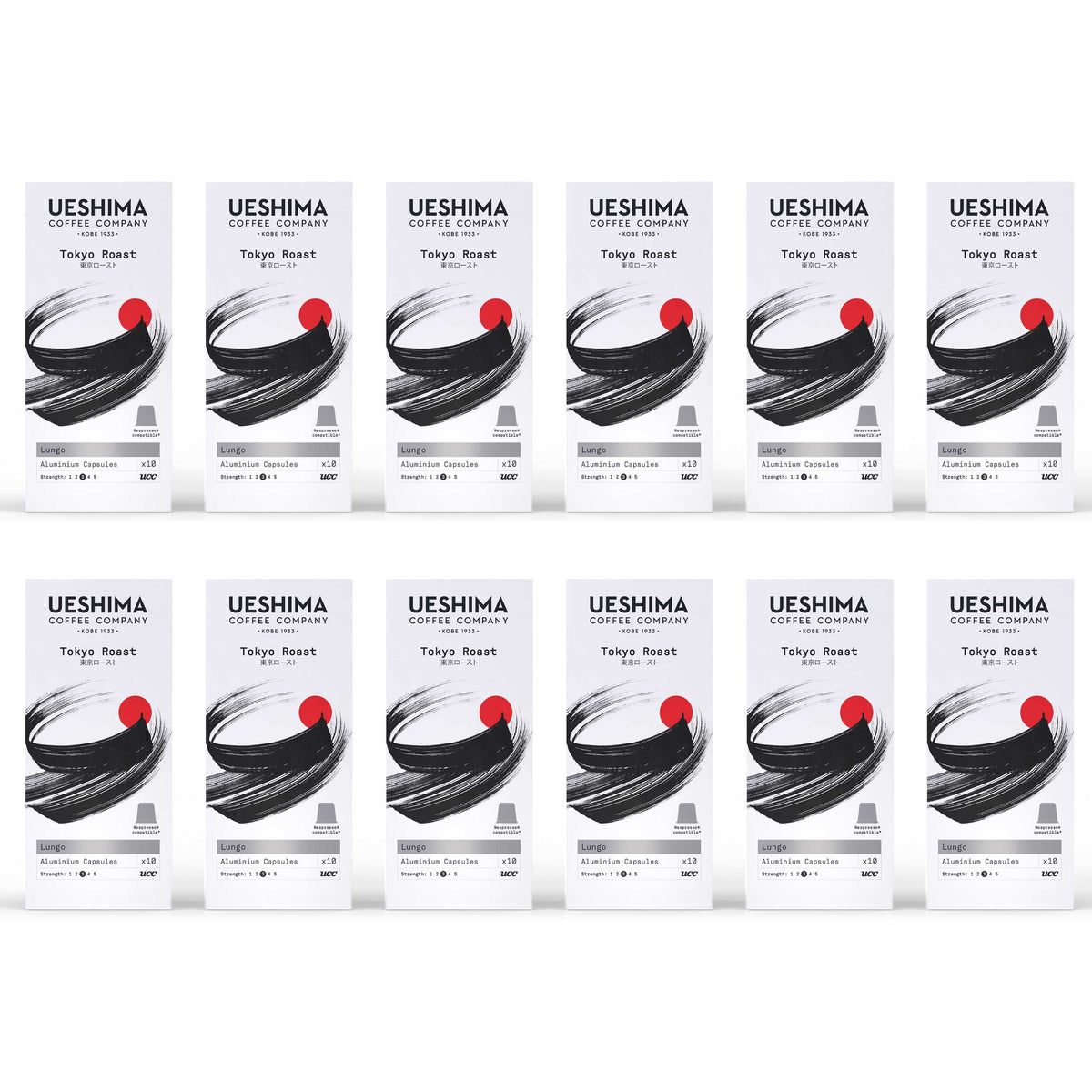 Ueshima Coffee Company Tokyo Roast Coffee Capsules - Medium Roast, Citrus & Milk Chocolate Flavors | Pack of 12 (120 Cups) 1