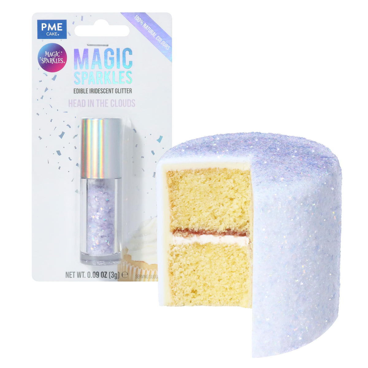PME Magic Sparkles Edible Glitter - Head in the Clouds (3g) 9