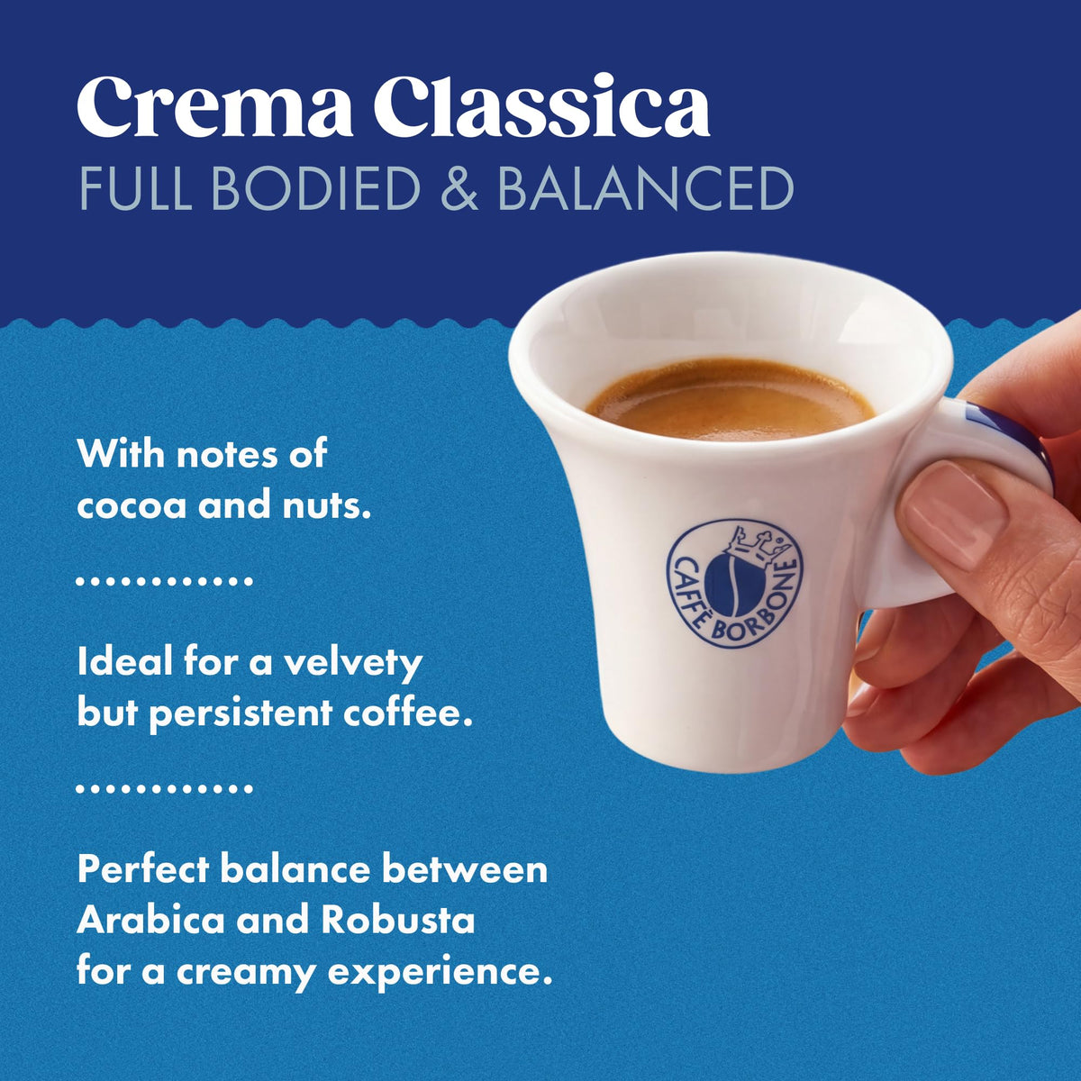 Caffè Borbone Crema Classica - 90 Coffee Capsules | Full-bodied & Balanced | Nespresso Compatible 5