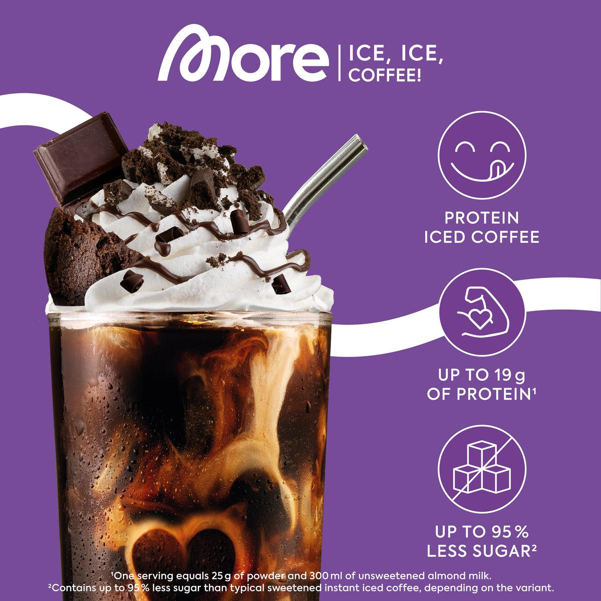 MORE NUTRITION Protein Iced Coffee - Dark Chocolate Cookie Crumble, 500g