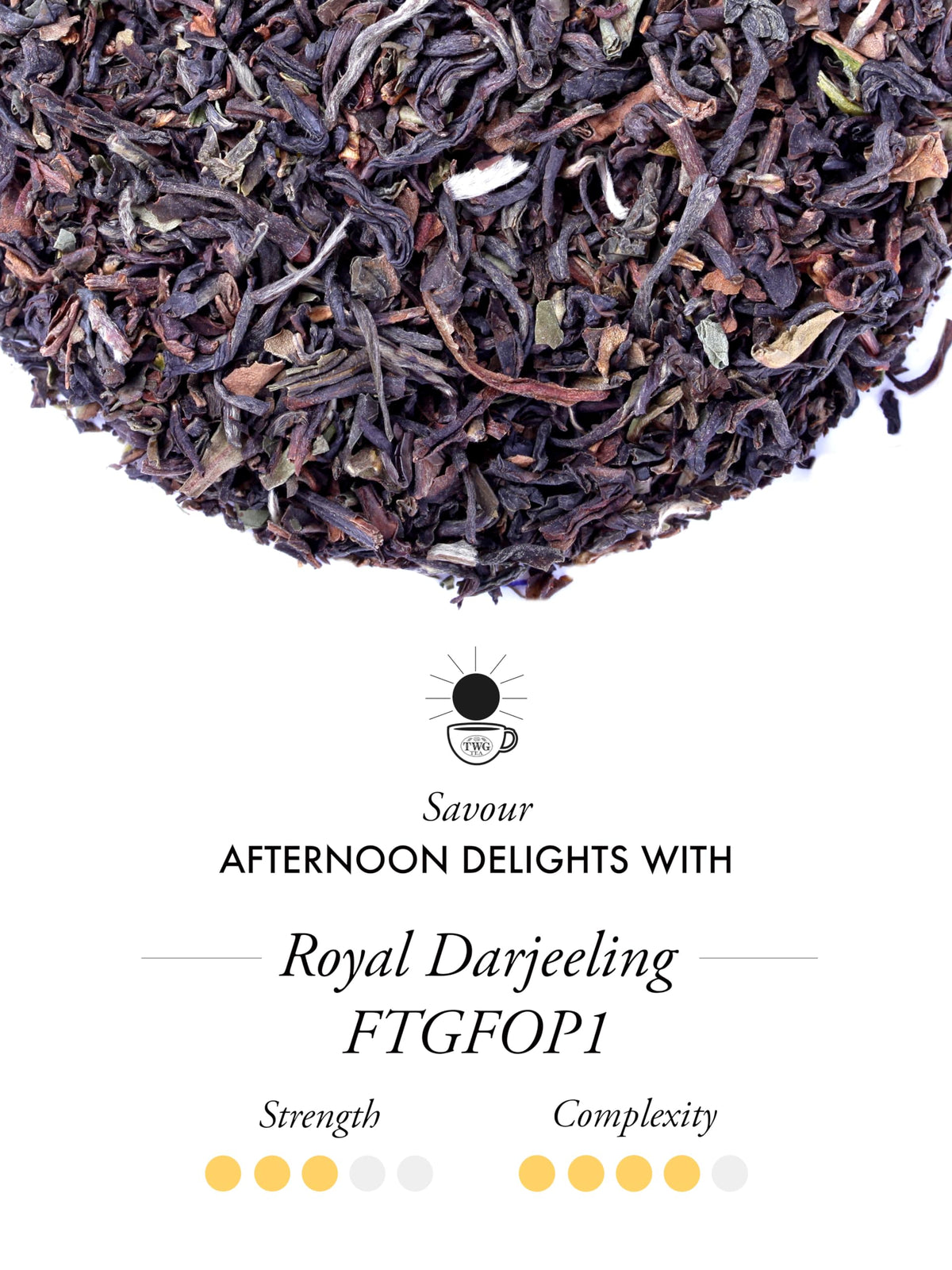 TWG Tea Royal Darjeeling FTGFOP1 Black Tea - 15 Hand-Sewn Teabags | Ripe Apricots | 40g 3