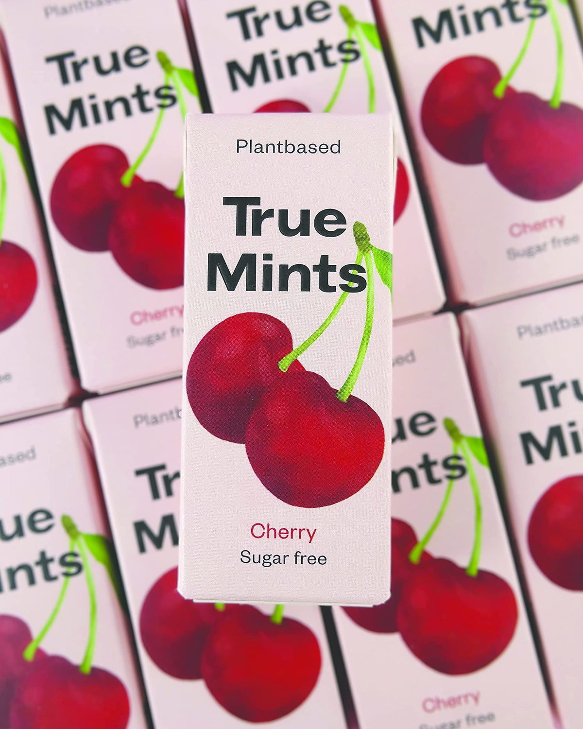 True Gum Cherry Flavour Mints - Sugar Free, Xylitol Sweetened, Vegan - 12 Pack 7