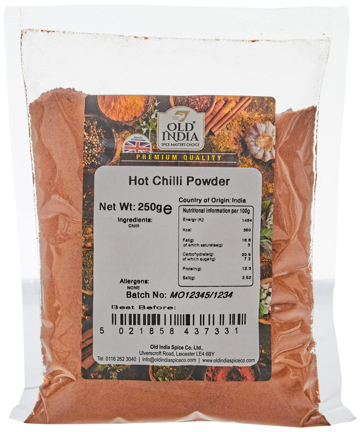 Old India Hot Chili Powder - 100% Natural, Additive-Free | 250g 1