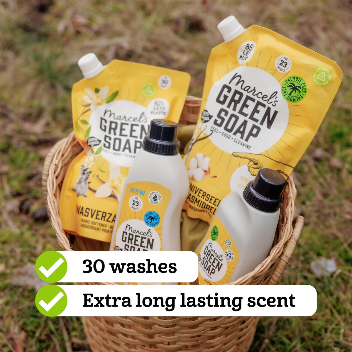 Marcel's Green Soap Fabric Softener Refill - Vanilla & Cotton Scent | 750 ml 4