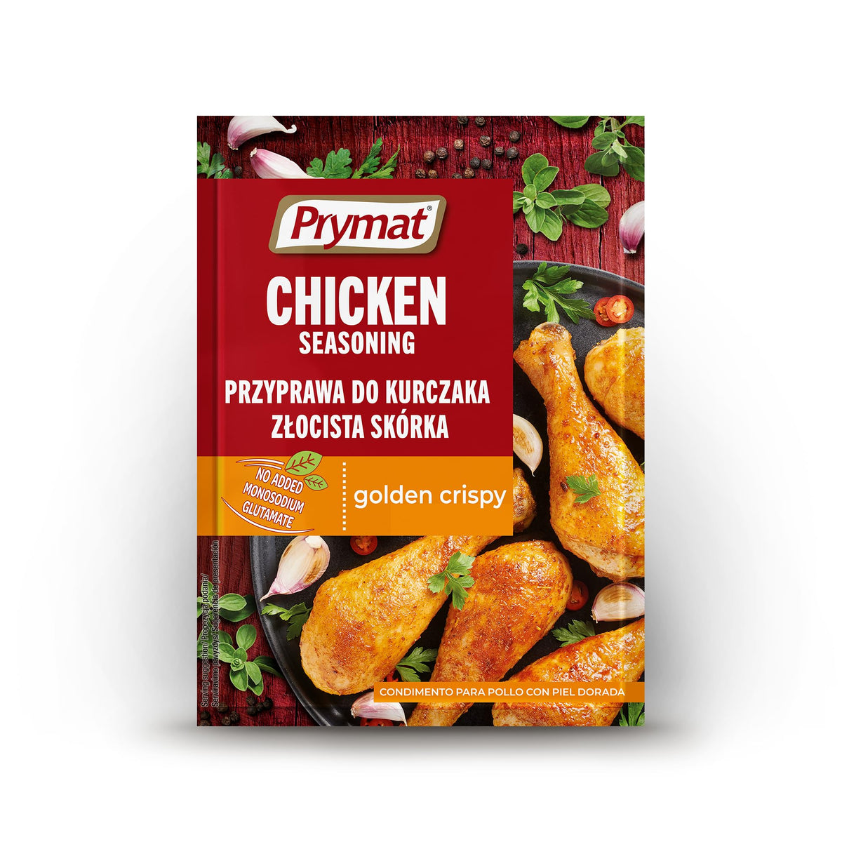 Prymat Chicken Seasoning - Blend of Herbs & Spices for Golden, Crispy Skin | 25 Sachets x 30g 3