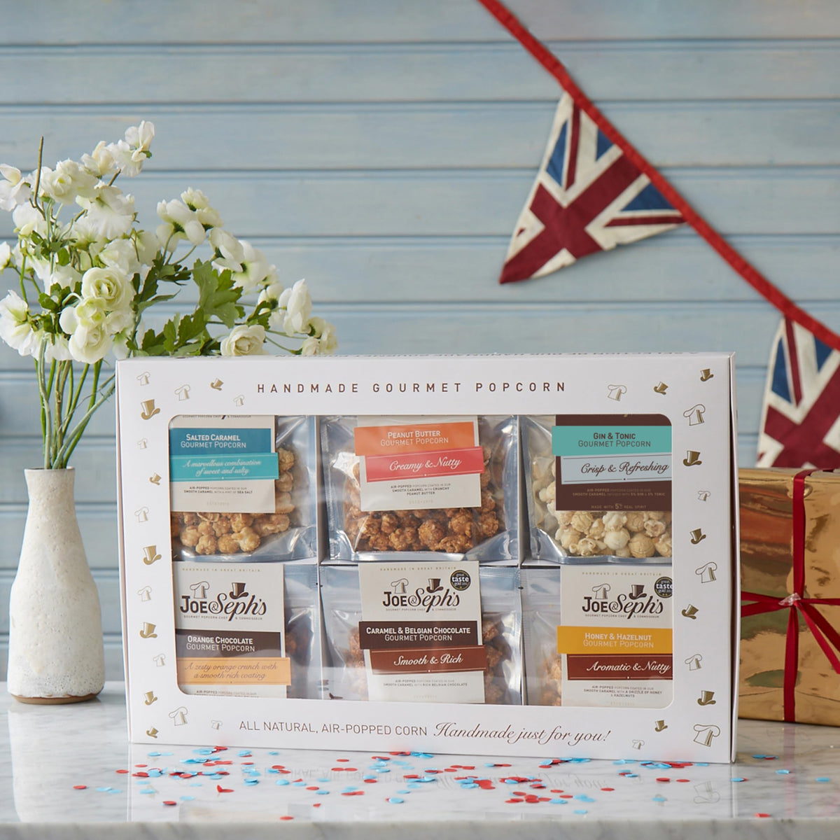 Joe & Seph's Popcorn Tasting Box - 6 Flavours | 6 x 30g Packs