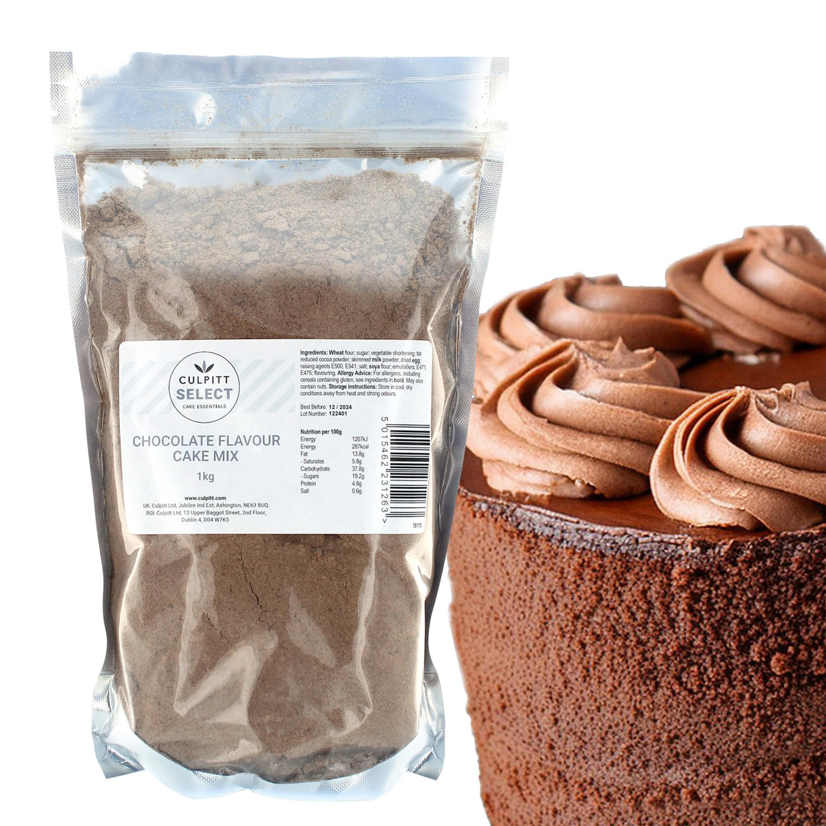 Culpitt Select Chocolate Cake Mix - 1kg | Makes 2 x 8" Cakes | Just Add Water