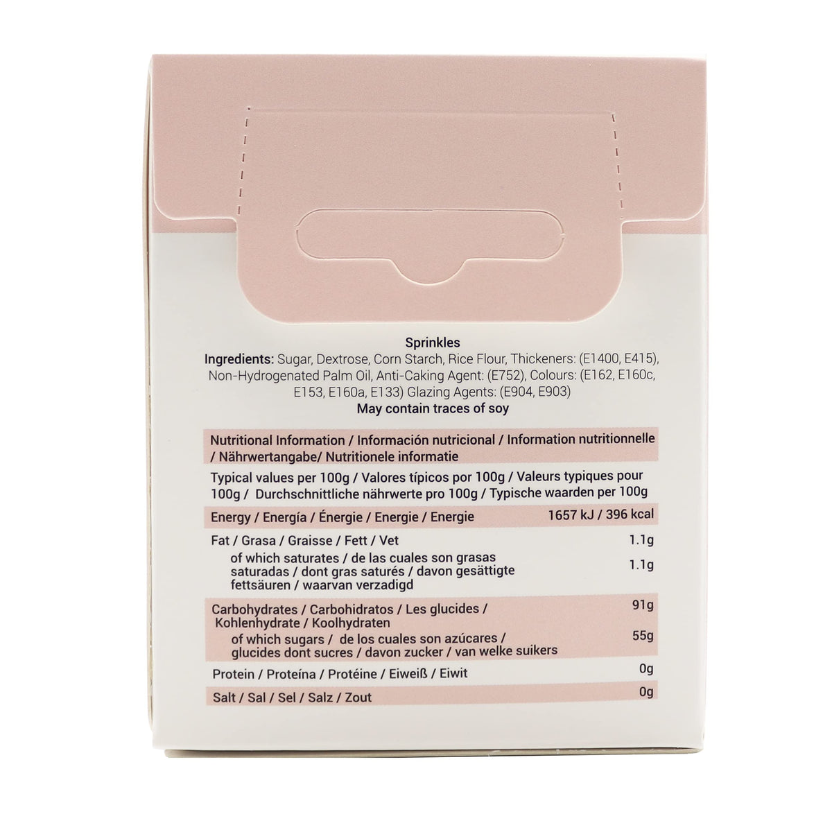 PME Pop & Fizz Sprinkle Mix - 60g Box | Gold, Nude, Blue Tones | Sugar Strands, Stars, Bottles & More