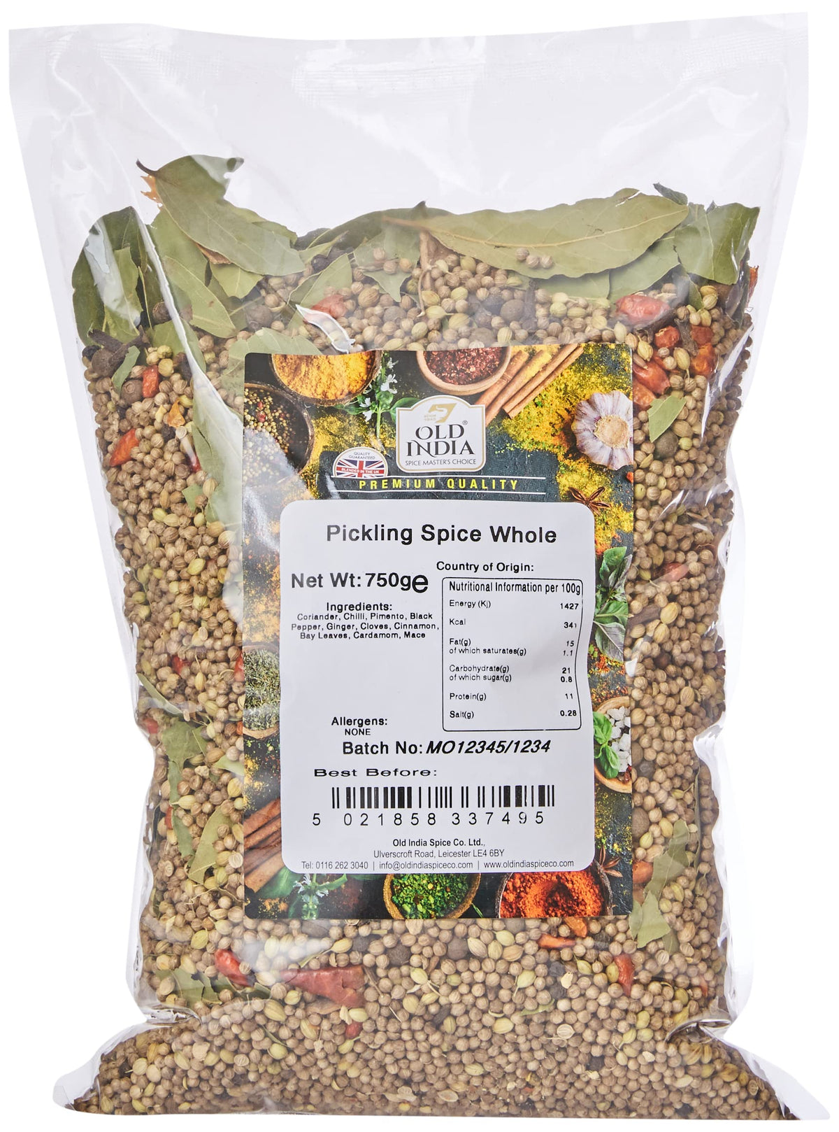 Old India Pickling Spice Whole - 750g