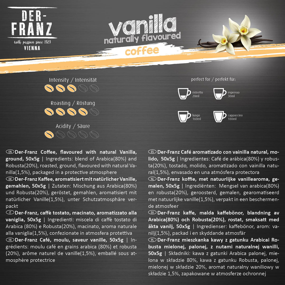 Der-Franz Vanilla Aroma Coffee Capsules - Nespresso Compatible | 10 Count 3