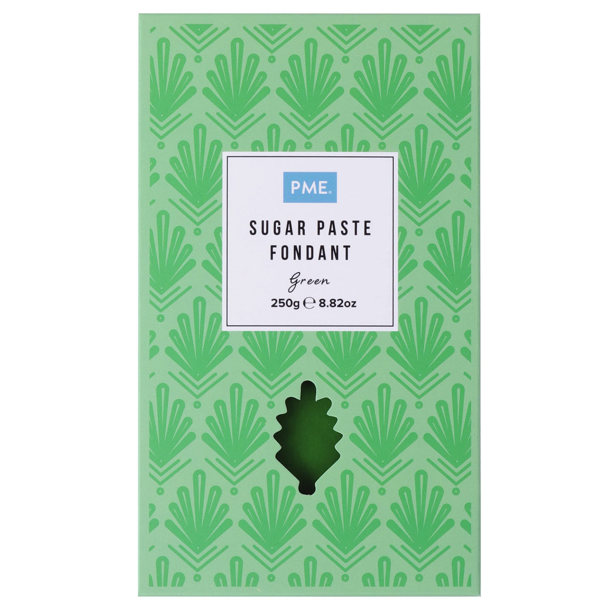 PME Green Sugar Paste Fondant - 250g | Ready to Roll | Smooth Finish