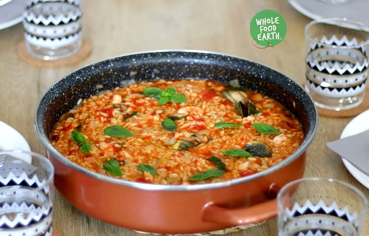 Wholefood Earth Orzo Pasta - 500g | GMO Free, Vegan Friendly 3