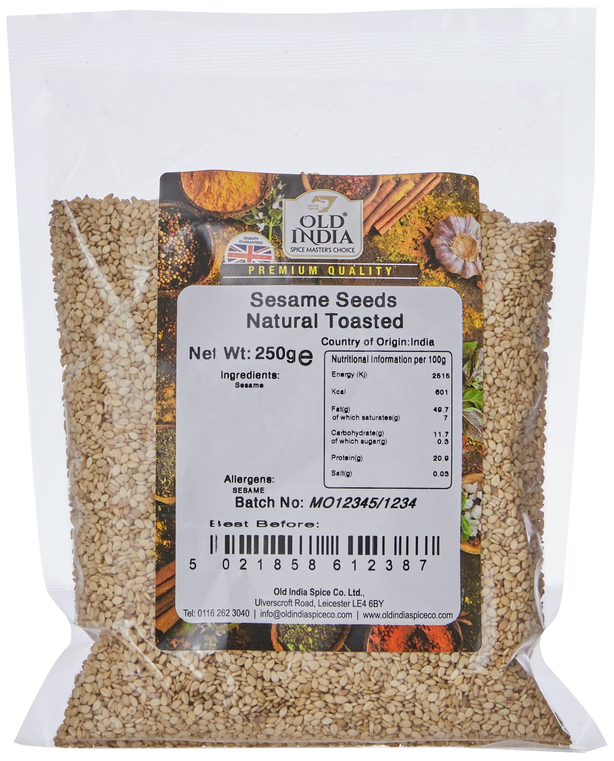 Old India Toasted Sesame Seeds - 250g