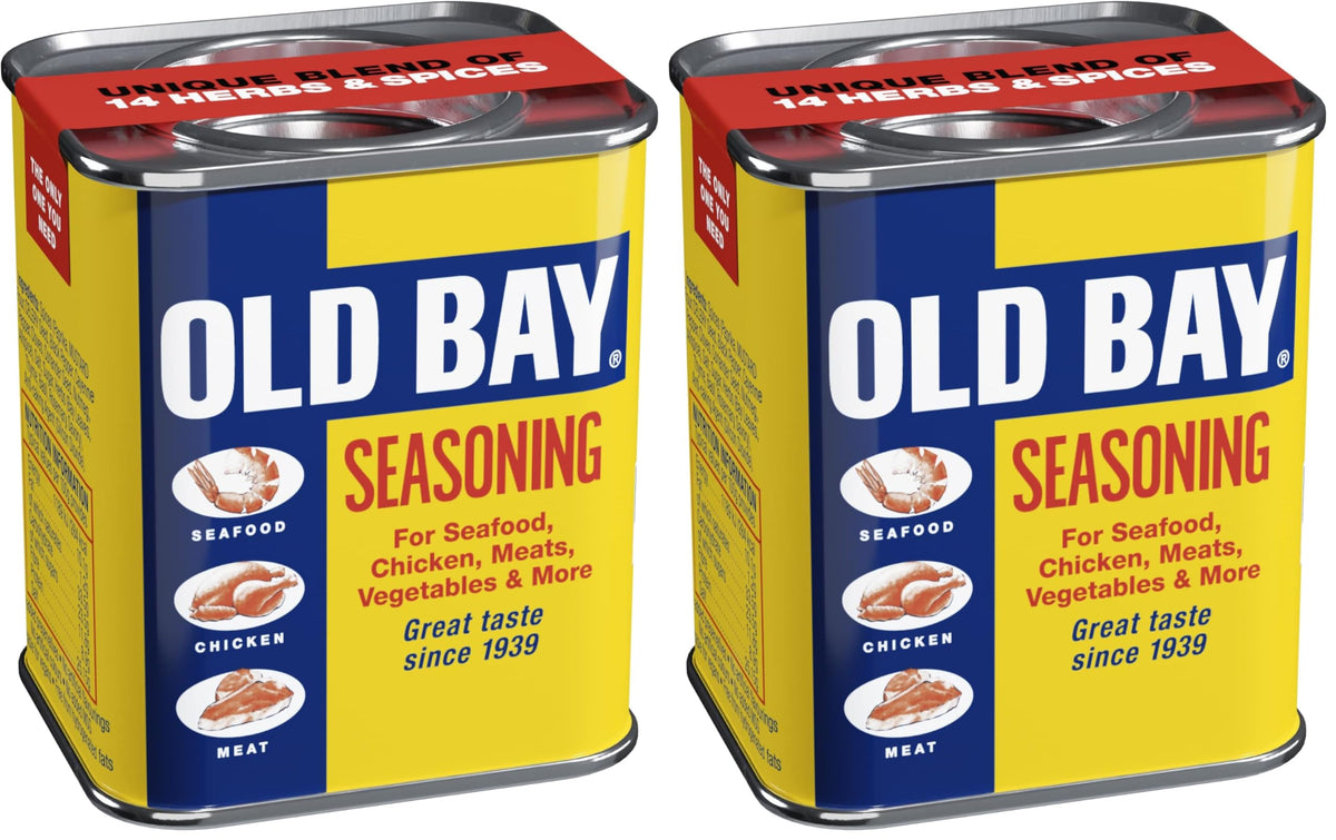 Old Bay Meat Seasoning - 14 Herbs & Spices Blend | 75g Tin (Pack of 2)