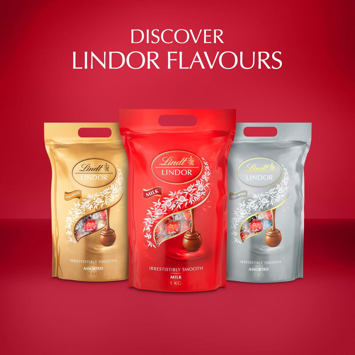 Lindt LINDOR Milk Chocolate Truffles - 1kg Bag 7
