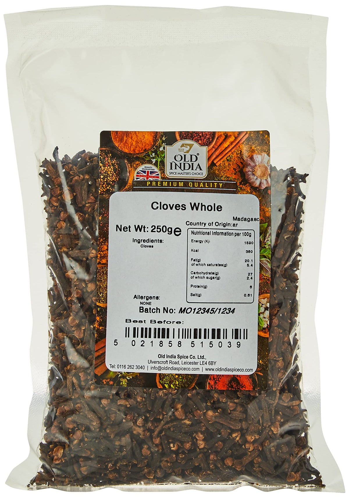 Old India Cloves Whole - 250g | Natural, Additive-Free, GMO-Free 1