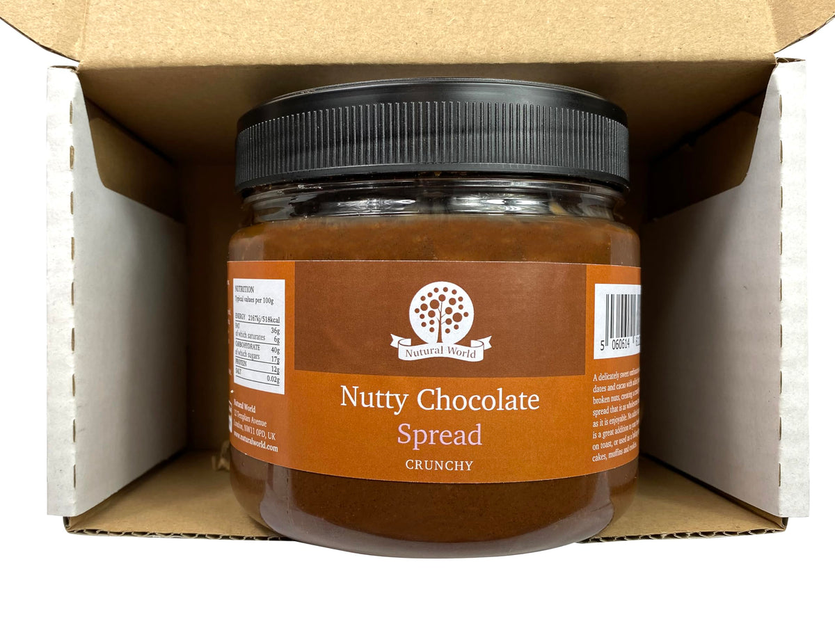 Nutural World Crunchy Nutty Chocolate Spread - 1kg | Vegan | Gluten-Free | No Added Sugar 2