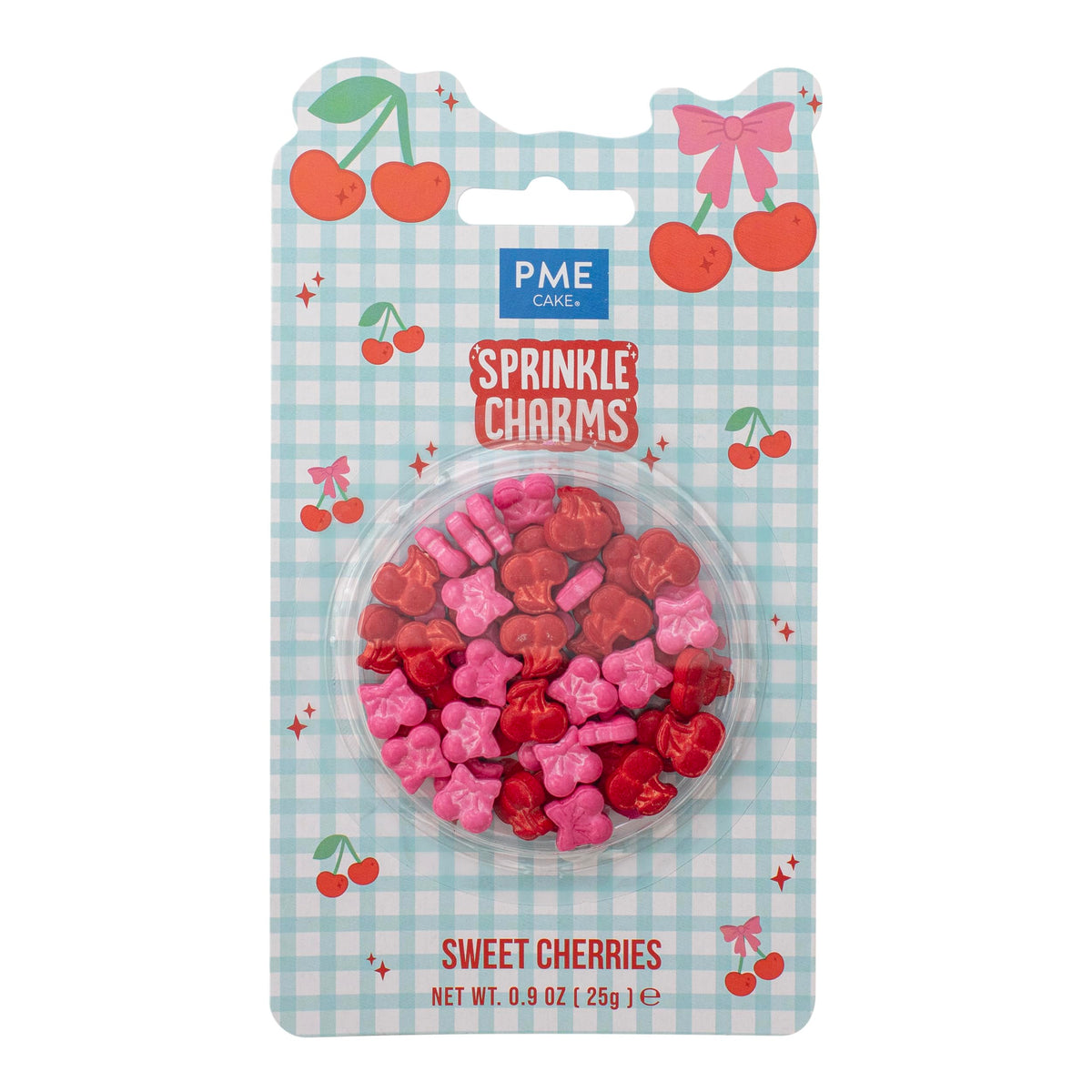 PME Sweet Cherries Sprinkle Charms - Edible Decorations, 25g