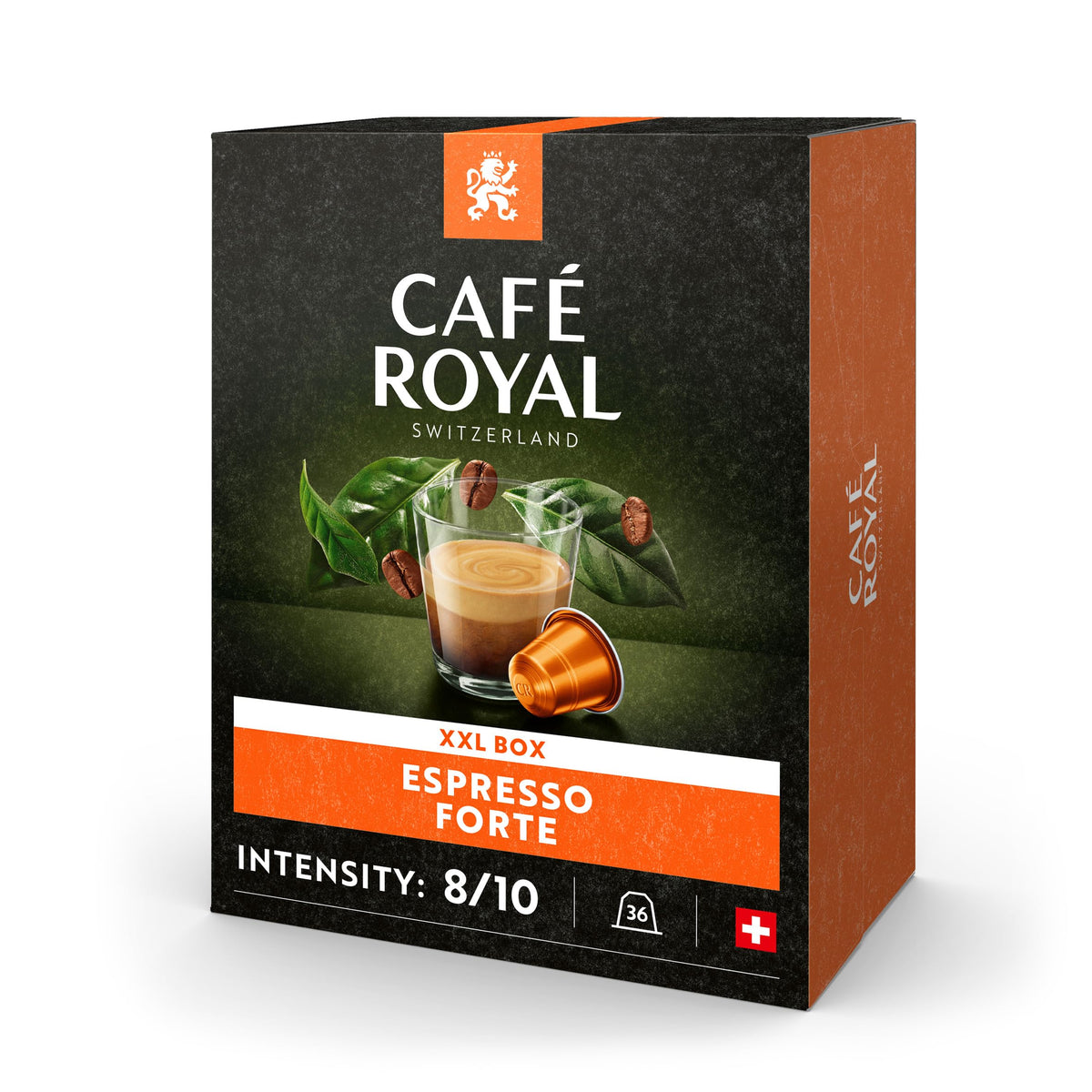 Café Royal Espresso Forte Capsules - 8/10 Intensity | 36 Count | UTZ Certified