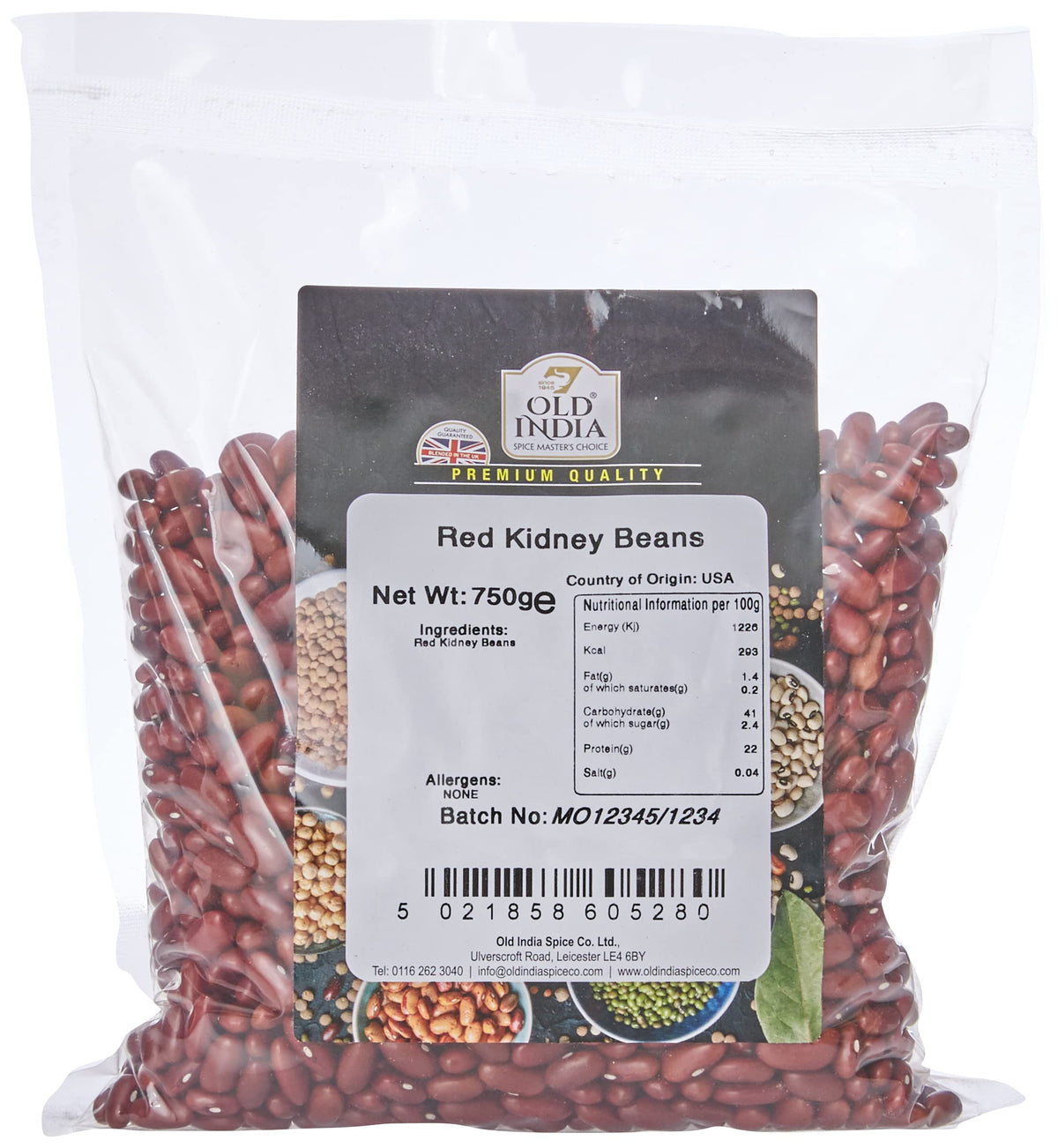 Old India Red Kidney Beans - 100% Natural, Additive-Free | 750g 1