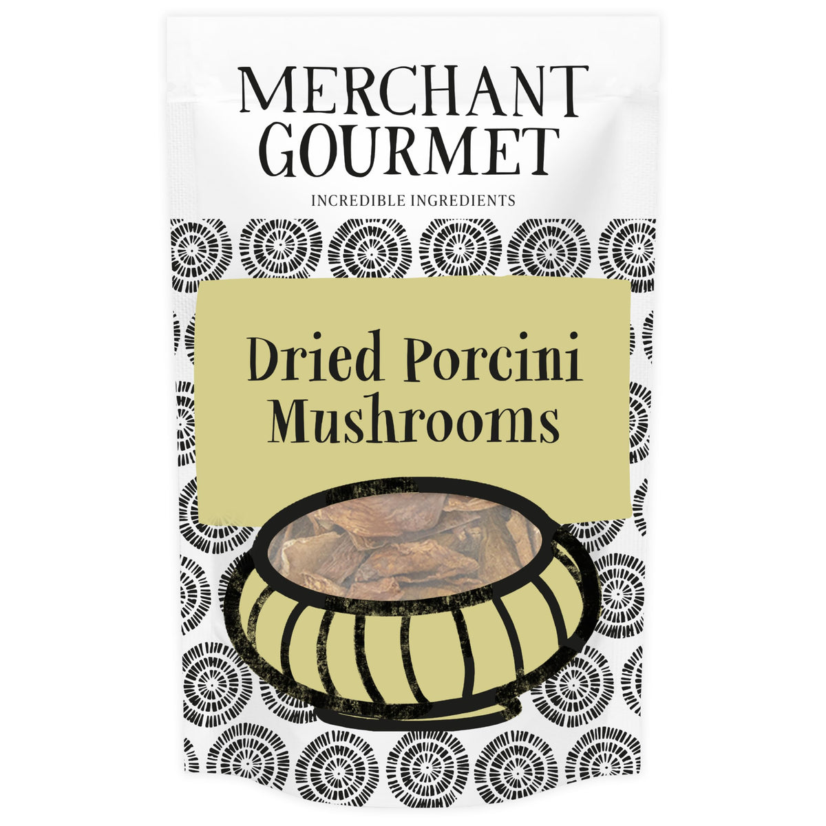 Merchant Gourmet Dried Porcini Mushrooms - Intense Gourmet Flavour | 30g Pouches (Pack of 6)