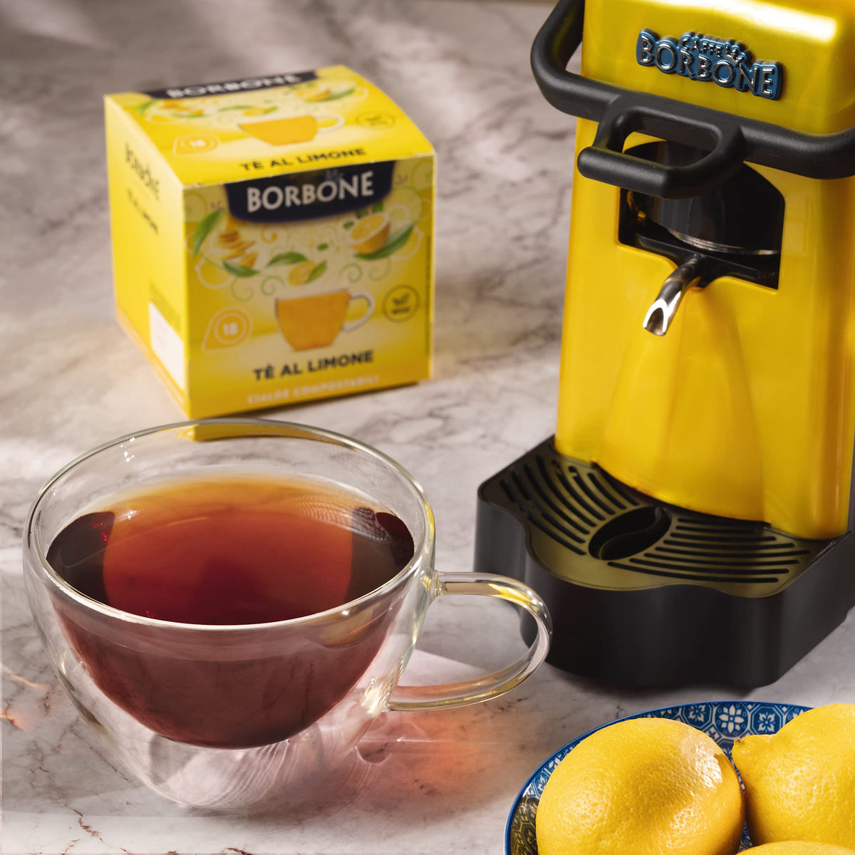 Caffè Borbone Lemon Tea Pods - 72 Count | ESE System Compatible | Black Tea & Lemon Peel 3
