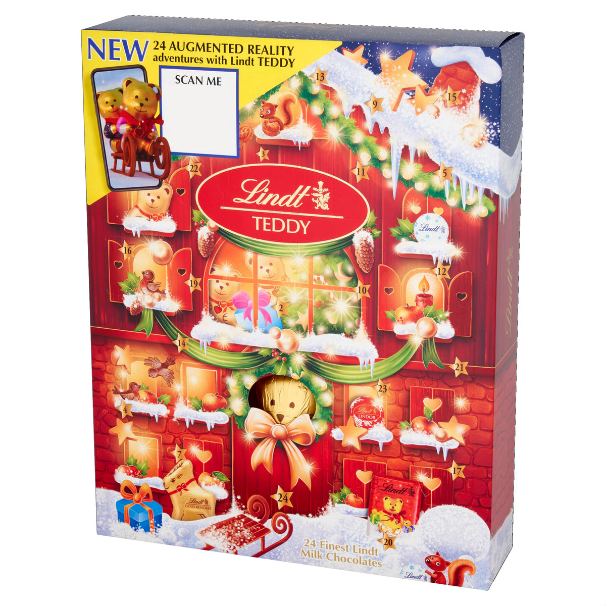 Lindt Teddy Advent Calendar - 24 Milk Chocolates | 250g 6