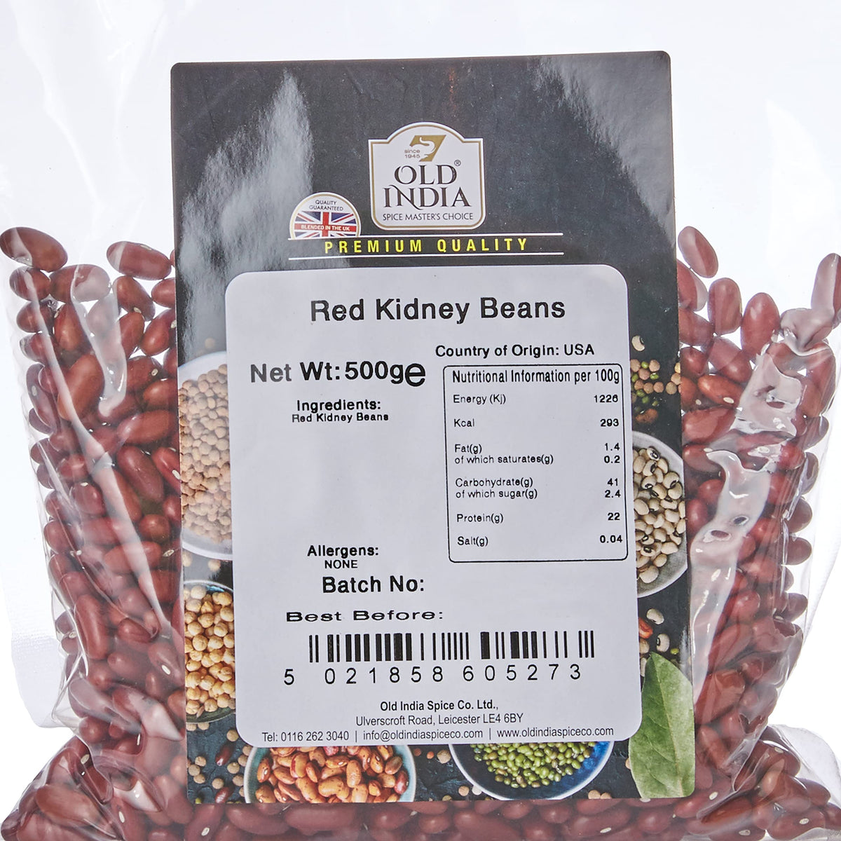 Old India Red Kidney Beans - 500g Bag | Natural, GMO Free 2