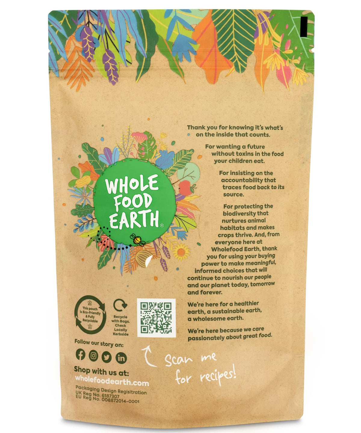 Wholefood Earth Oatmeal Medium Ground Wholegrain Oats - 1kg 3