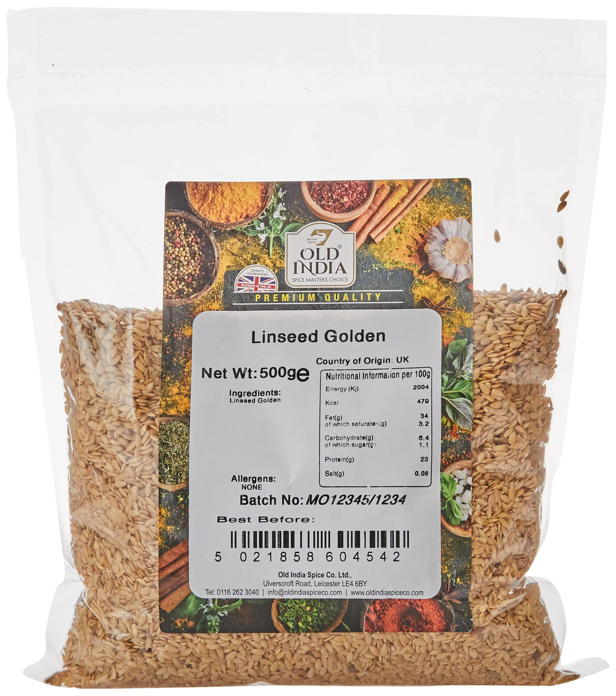 Old India Linseed Golden Seeds - 100% Natural, Additive-Free | 500g 1