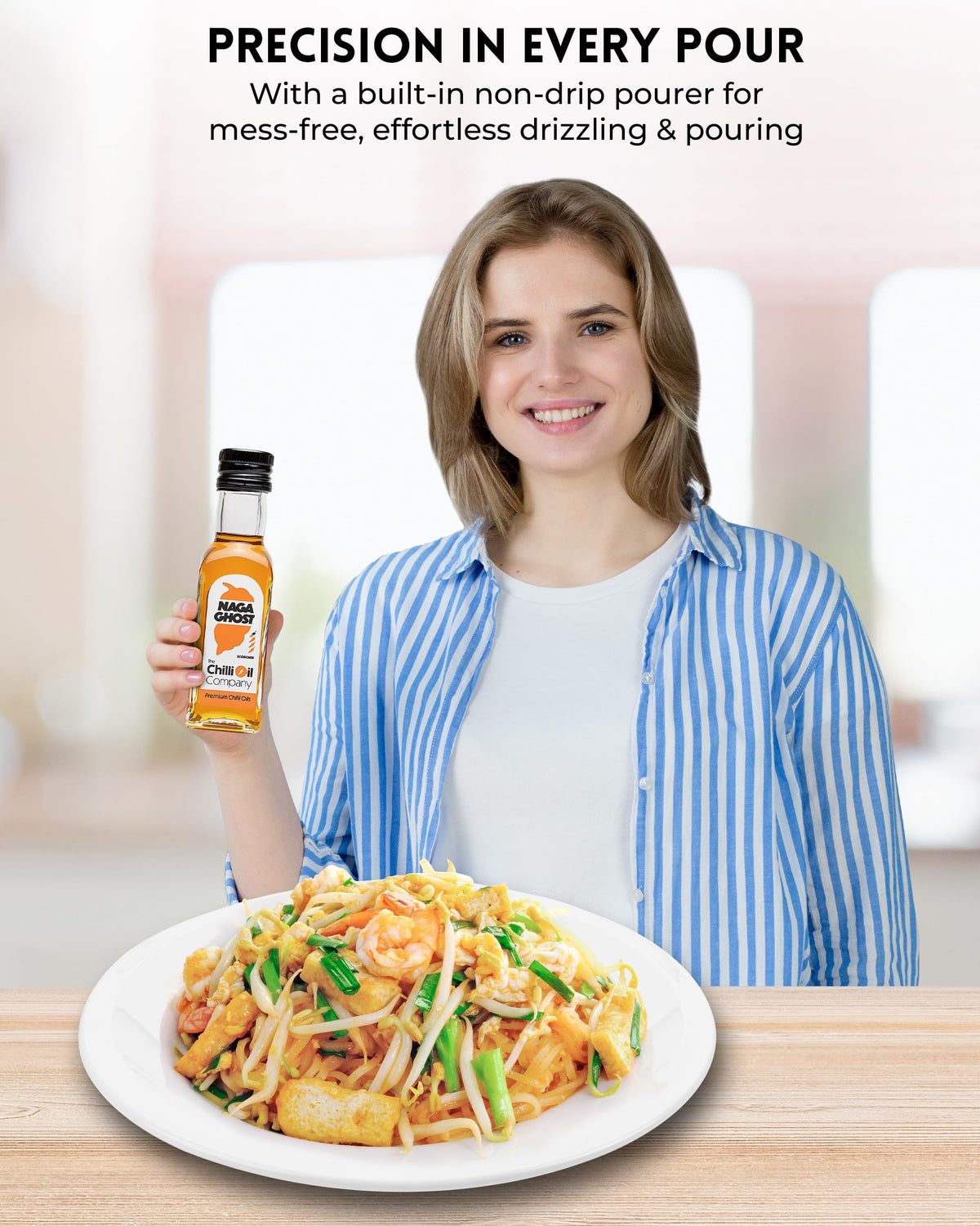The Chilli Oil Company Naga Ghost Chilli Oil - 125ml (Pack of 3) | Extra Virgin Olive Oil Infused | Spicy Seasoning 5