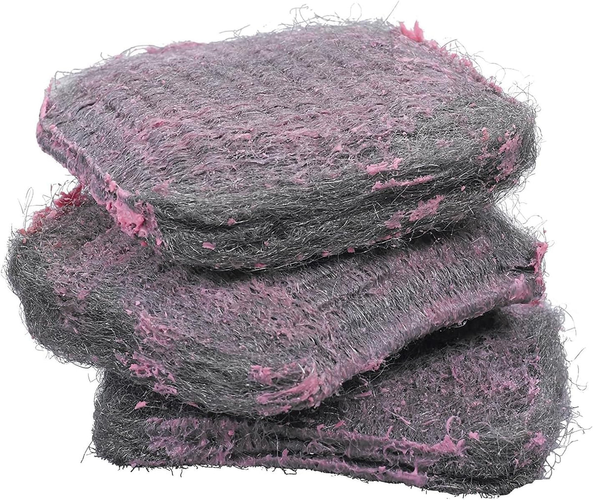 HomeSmith Soap Pads - 12 Pack Scouring Cleaning Steel Wool Scrub Wash Hob Oven Sink Cooker 3