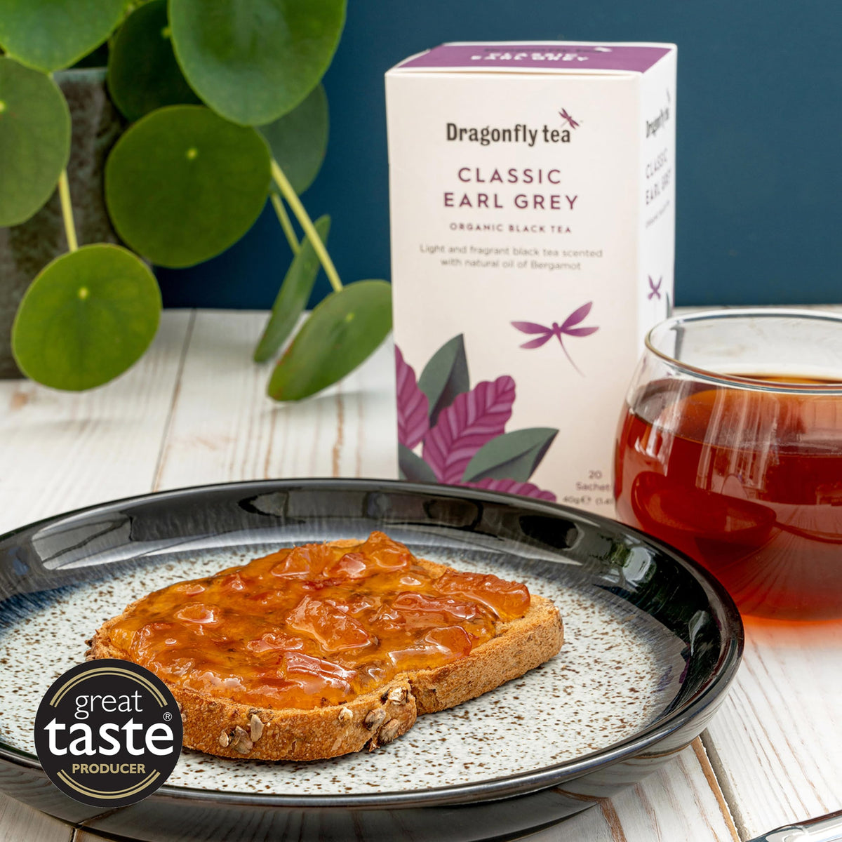 Dragonfly Classic Earl Grey Tea - Organic, Bergamot Oil, 80 Teabags 4