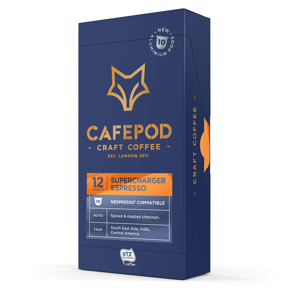 CafePod Craft Coffee Supercharger Espresso - Dark & Bold Roast | Spiced Chestnut Notes | 10 Capsules 3