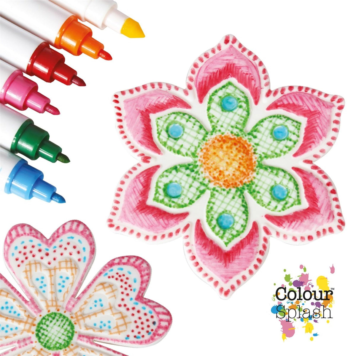 Colour Splash Edible Food Colouring Pens - Dual Tip, 8 Colours, 2ml Pack 3