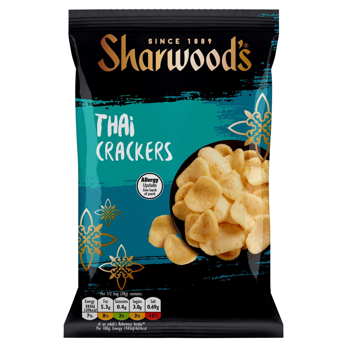 Sharwood's Thai Spiced Crackers - Pack of 6 | 400g Total Weight 3