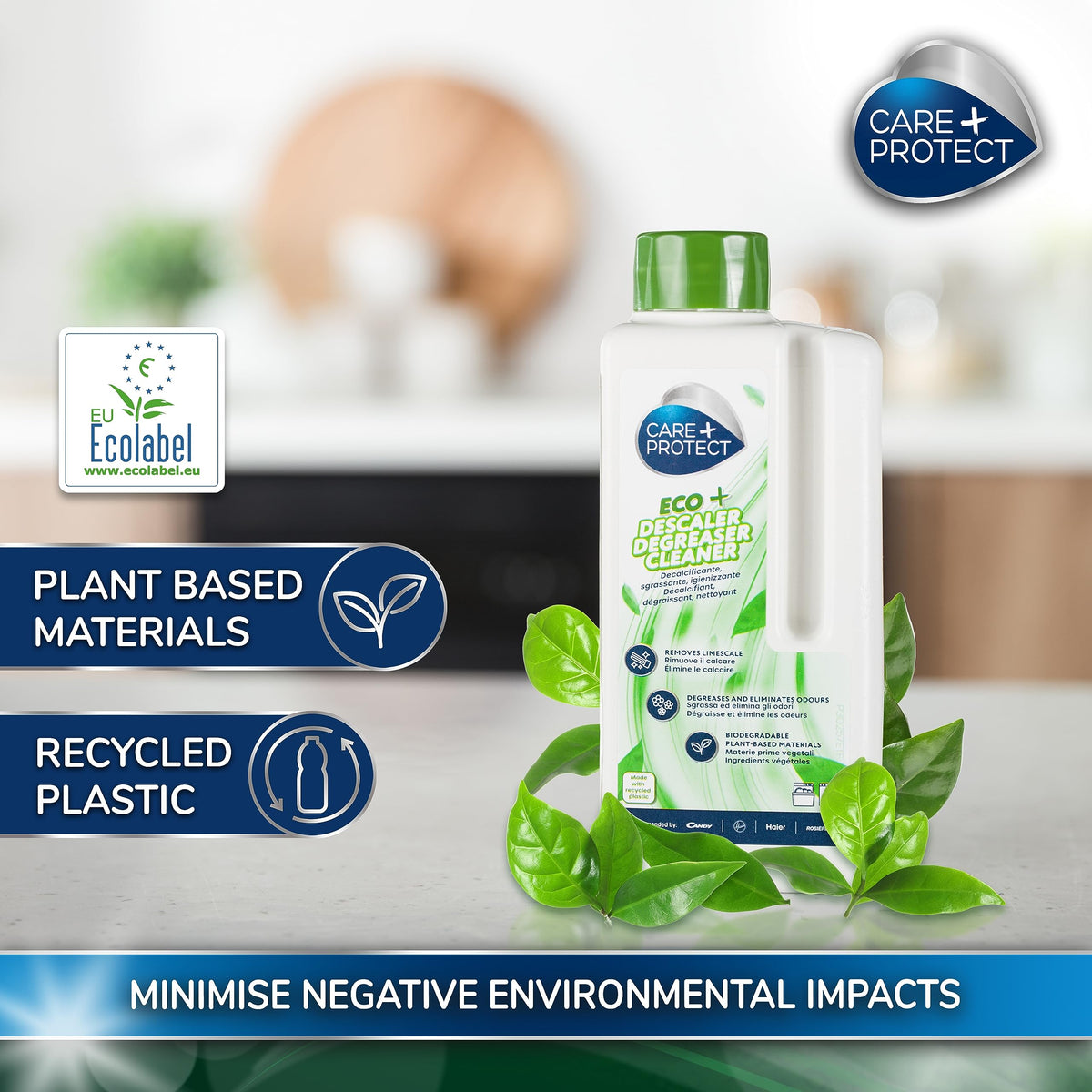 CARE + PROTECT ECO+ Liquid 3 in 1 Descaler - 250ml | Universal Formula | Plant-Based Biodegradable 5