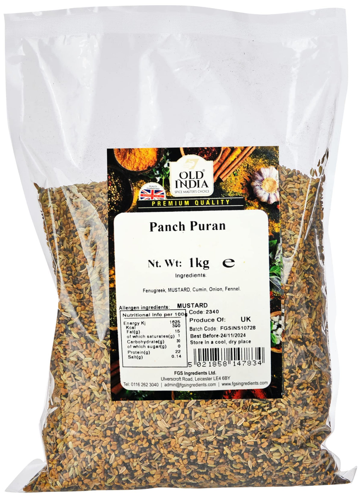 Old India Panch Puran Mixed Herbs - 1kg Bag 1