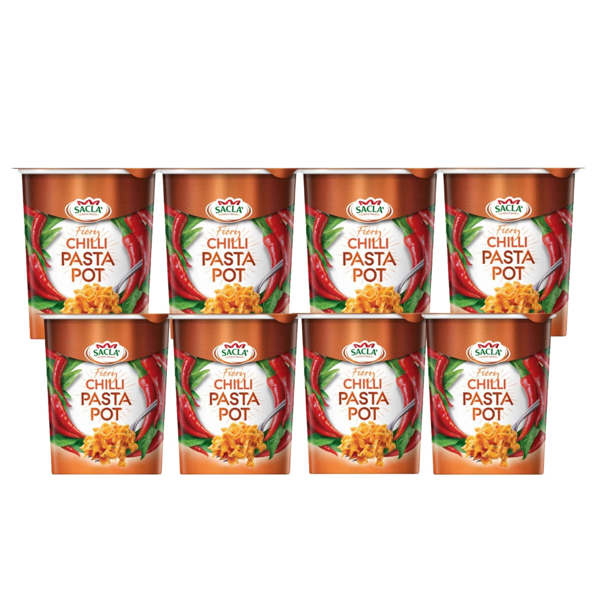 Sacla Italian Instant Pasta Pot - Ready in 5 Minutes | 80g Pot | Made in Italy