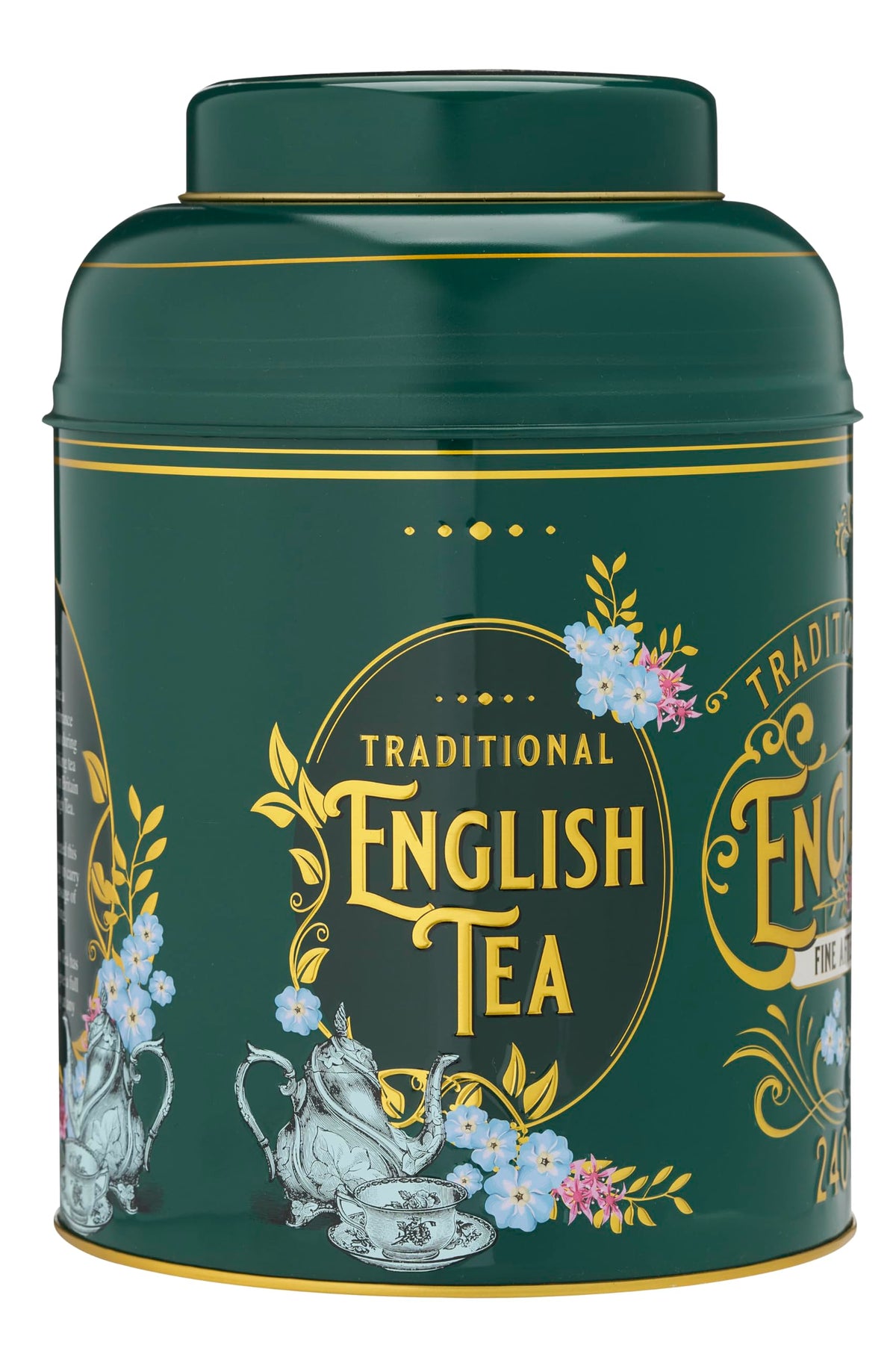 New English Teas Vintage Victorian Tea Tin - 240 English Afternoon Teabags | Bottle Green | 330g 6