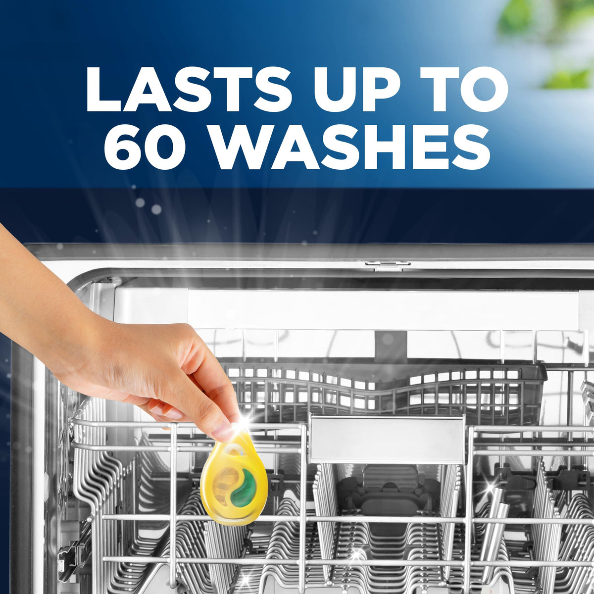Finish Lemon & Lime Dishwasher Freshener - Eliminates Odour, Freshens Between Washes | Pack of 2 3