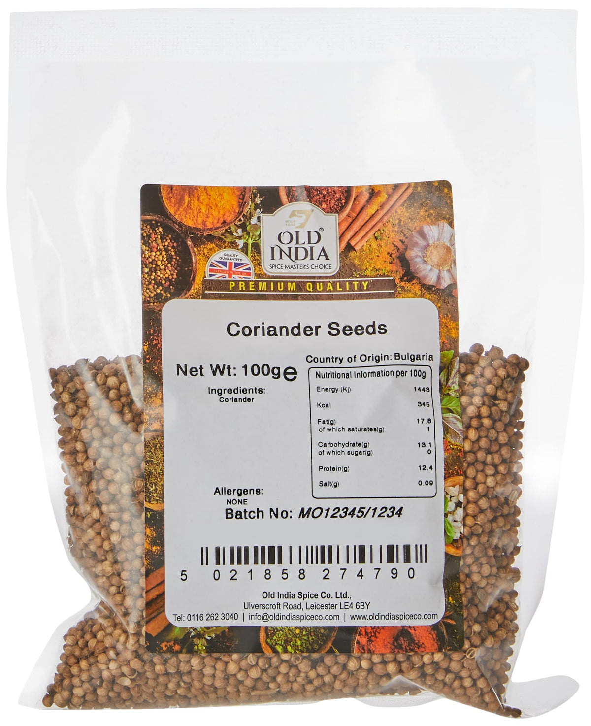 Old India Coriander Seeds - 100g | Natural, Additive-Free, GMO-Free 1