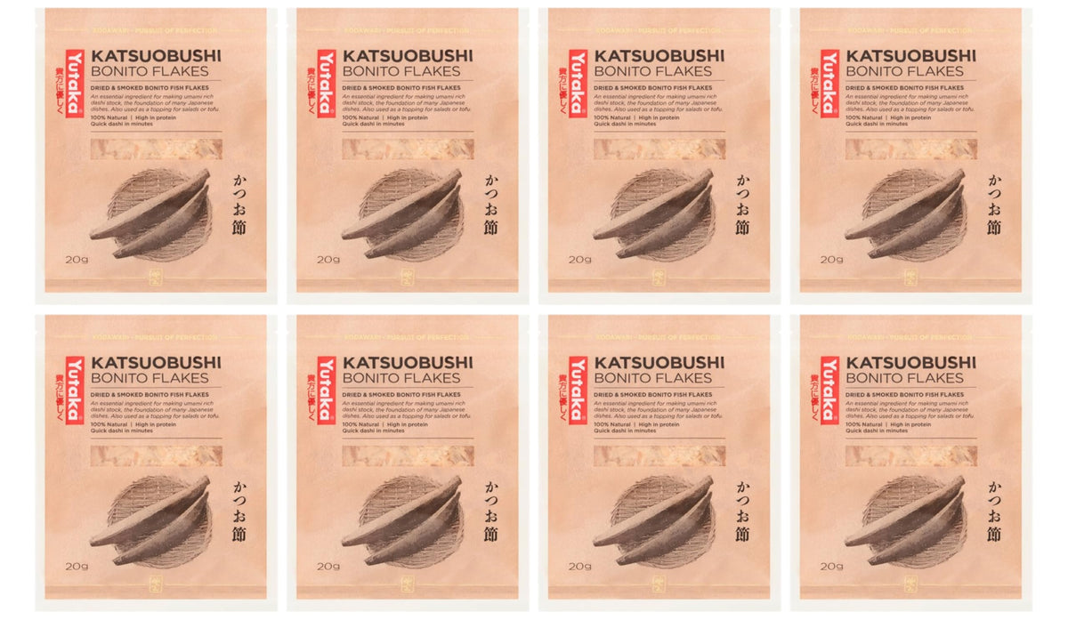 Yutaka Bonito Flakes - Authentic Japanese Umami Booster | 20g (Pack of 8)