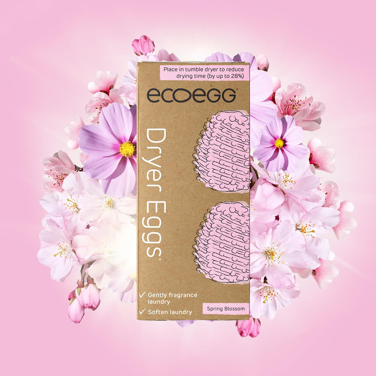 Ecoegg Dryer Eggs - Spring Blossom Scent | Reduces Drying Time by up to 28% | Pack of 4 (8 Count) 9