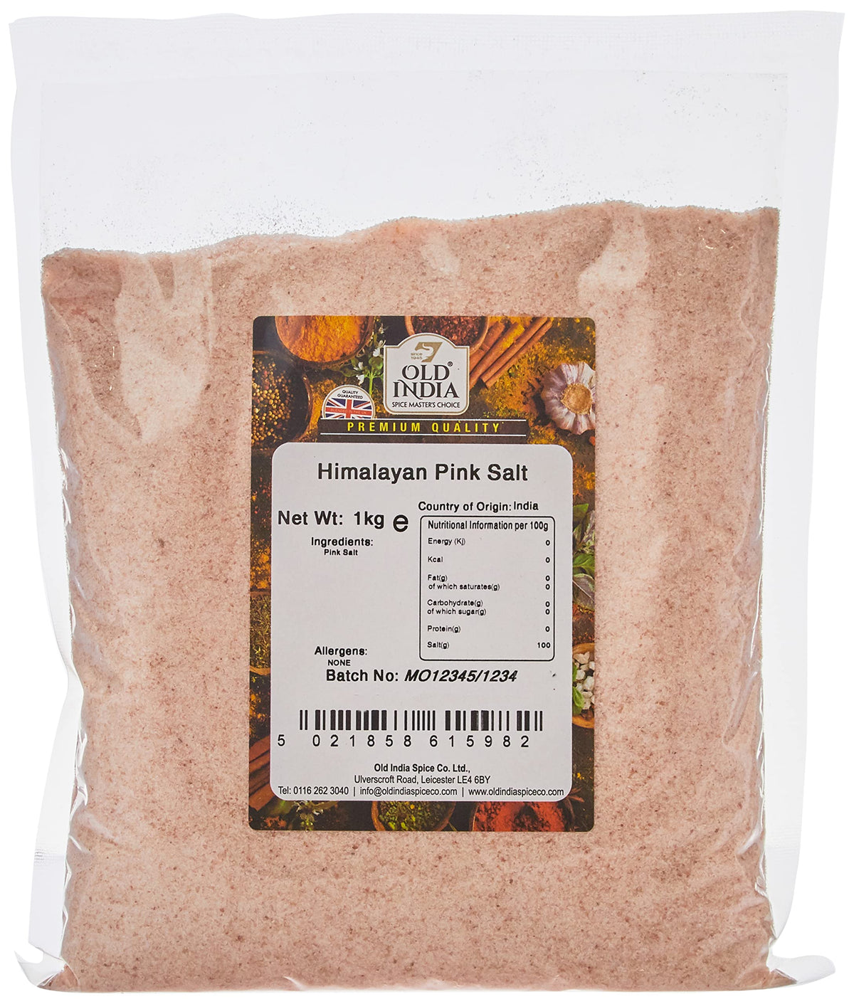 Old India Himalayan Pink Salt - 1kg Natural, Additive-Free