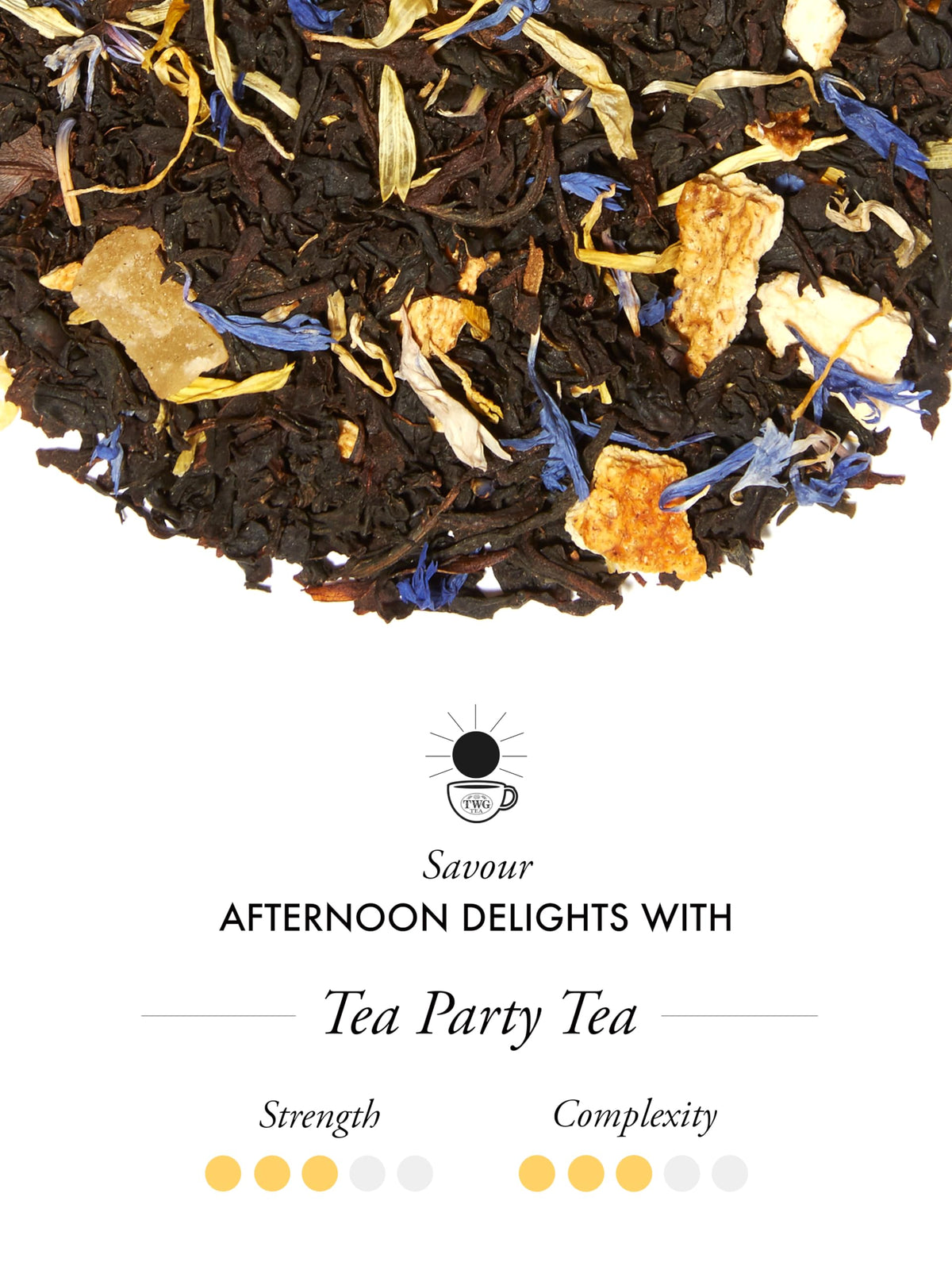 TWG Tea Tea Party Loose Leaf Black Tea - Marigold & Tropical Fruits, 100g