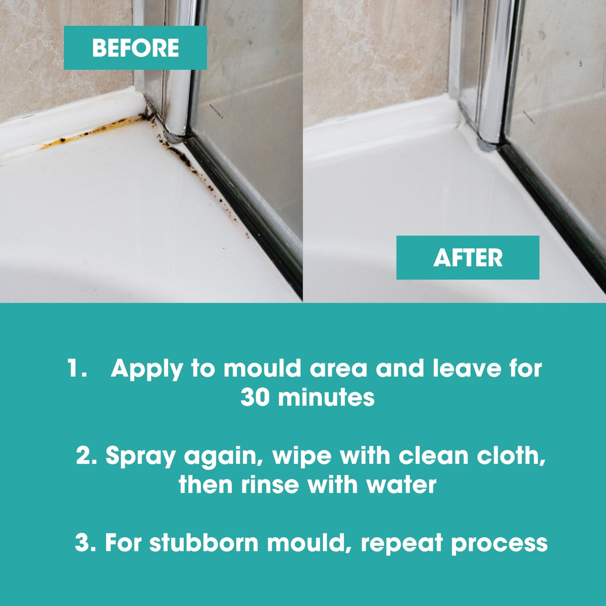 Furniture Clinic Mould Remover Spray - 500ml Bottle | Kills Mould & Mildew | Fresh Scent 4