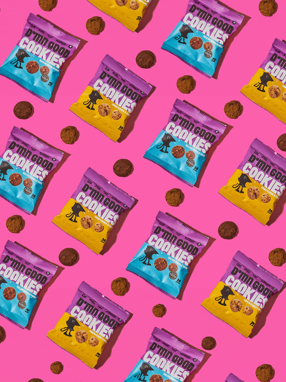 D*MN GOOD Honeycomb & Chocolate Cookies - Vegan, Gluten-Free | 12 Pack 5
