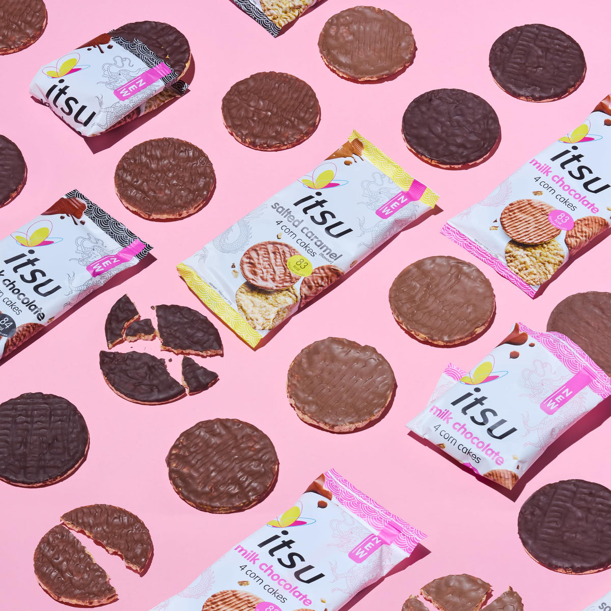Itsu Salted Caramel Flavour Corn Cakes - Gluten Free | 4 Pack | 136g 5